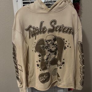 Triple 7 Cream Hoodie